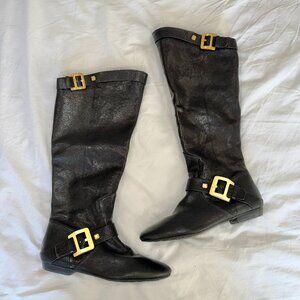 BCBGMaxAzria tall black leather boots